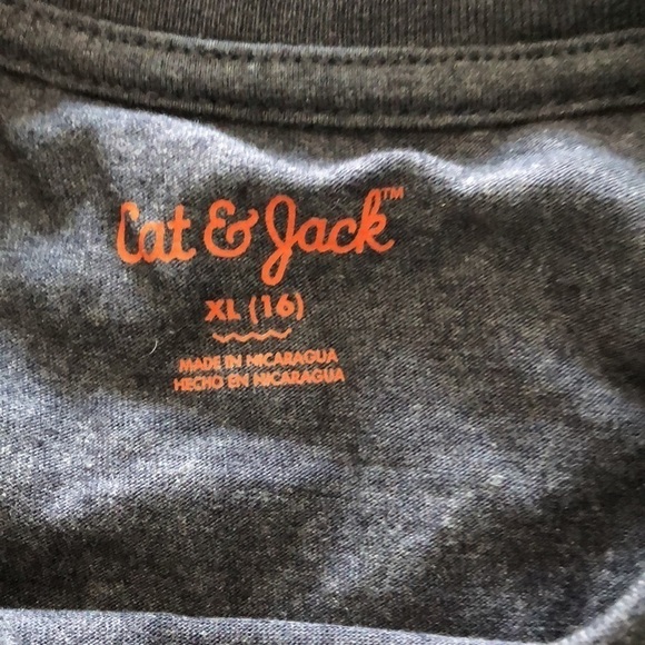 Cat & Jack charcoal short sleeve soft soccer graphic tee in size boys XL - Picture 3 of 3